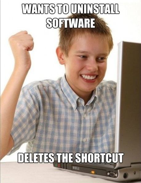 Obrázek uninstall software