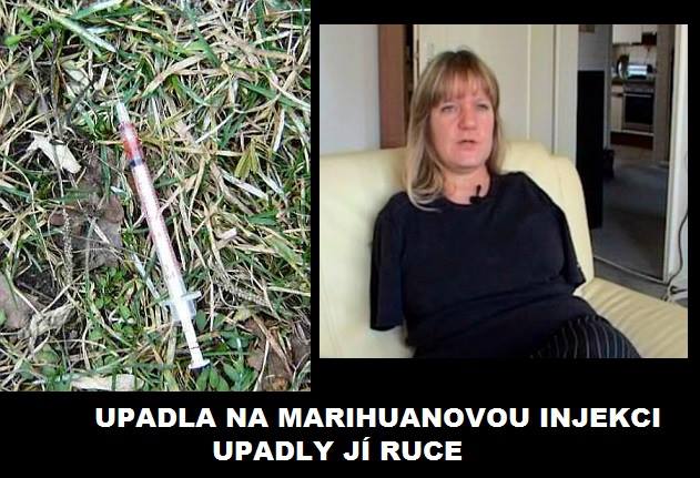 Obrázek upadla na injekci