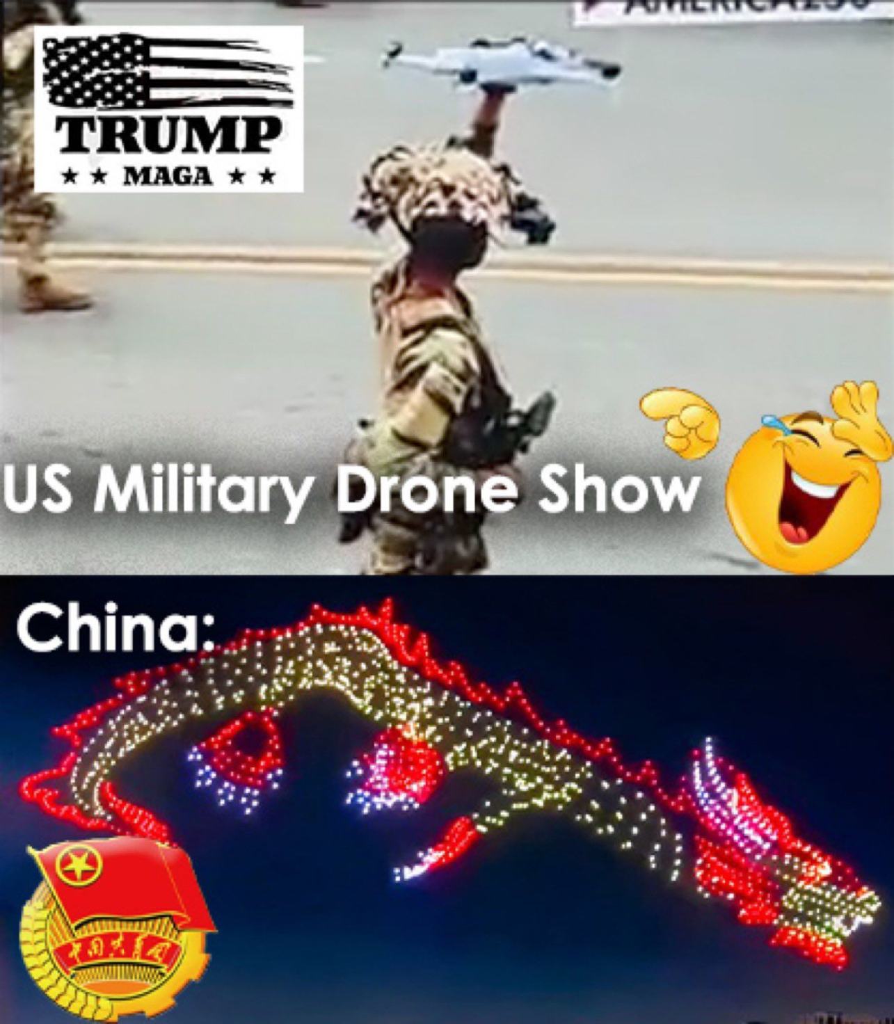 Obrázek us versus chine drones