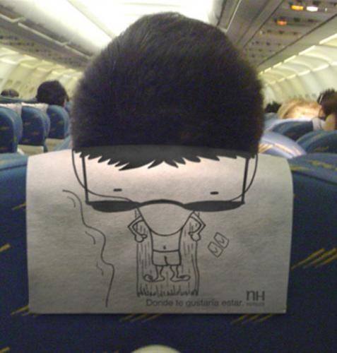 Obrázek v letadle