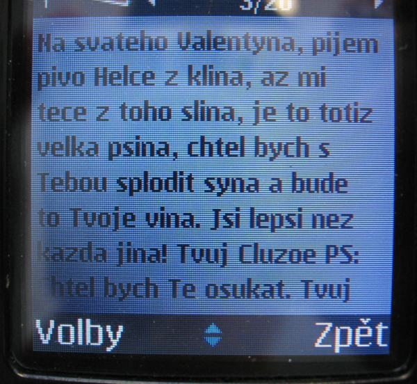 Obrázek valentinka z hospody