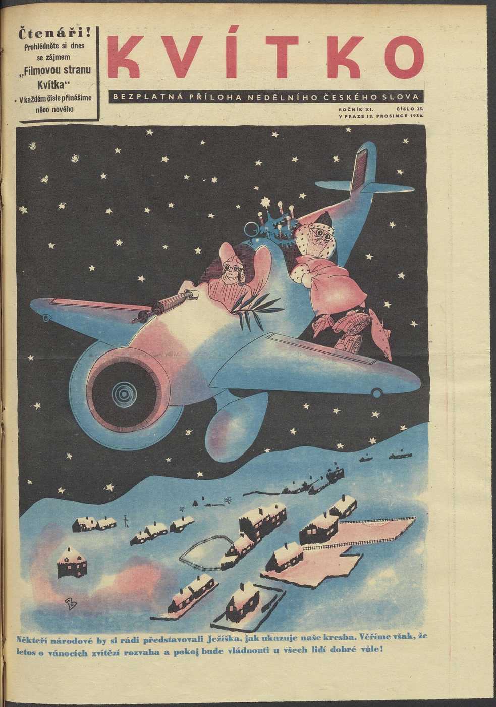 Obrázek vanoce 1936