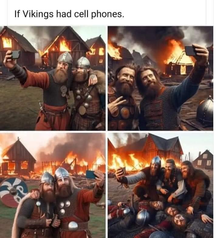Obrázek vikings selfies