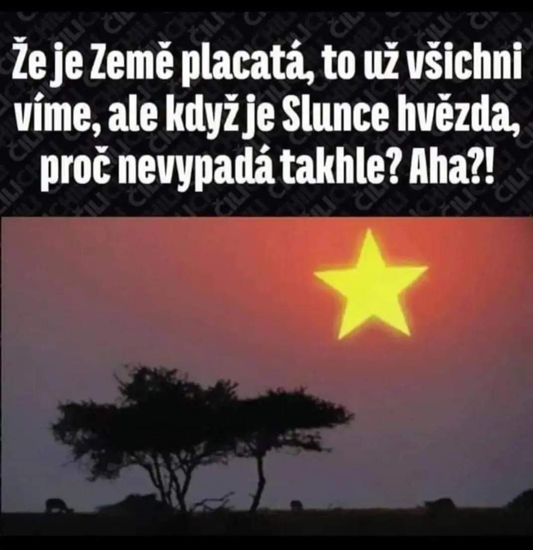 Obrázek vlada nam zakazuje koukat na slunce proc asi