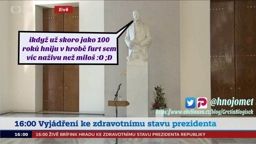 Obrázek vyjadreni prezidenta ke stavu prezidenta