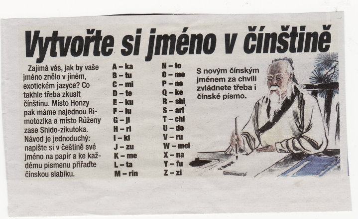 Obrázek vytvorte si jmeno v cinstine