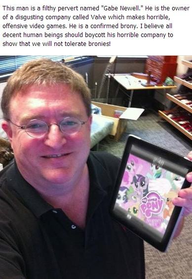 Obrázek we will not tolerate bronies