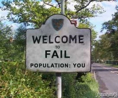 Obrázek welcome to fail
