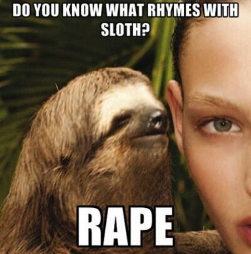 Obrázek what rhymes with sloth