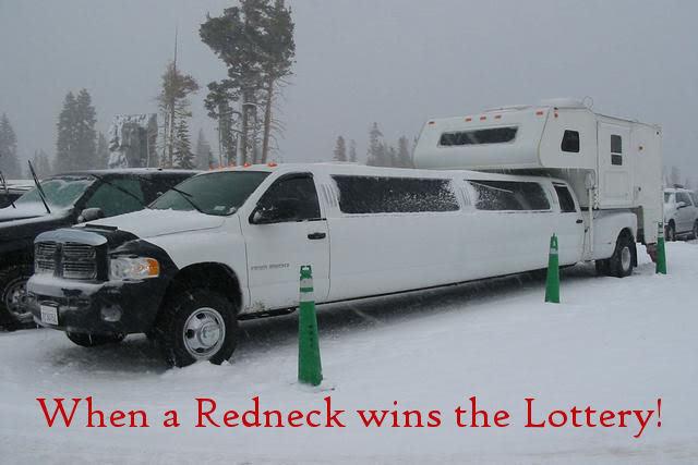 Obrázek when a redneck wins the lottery
