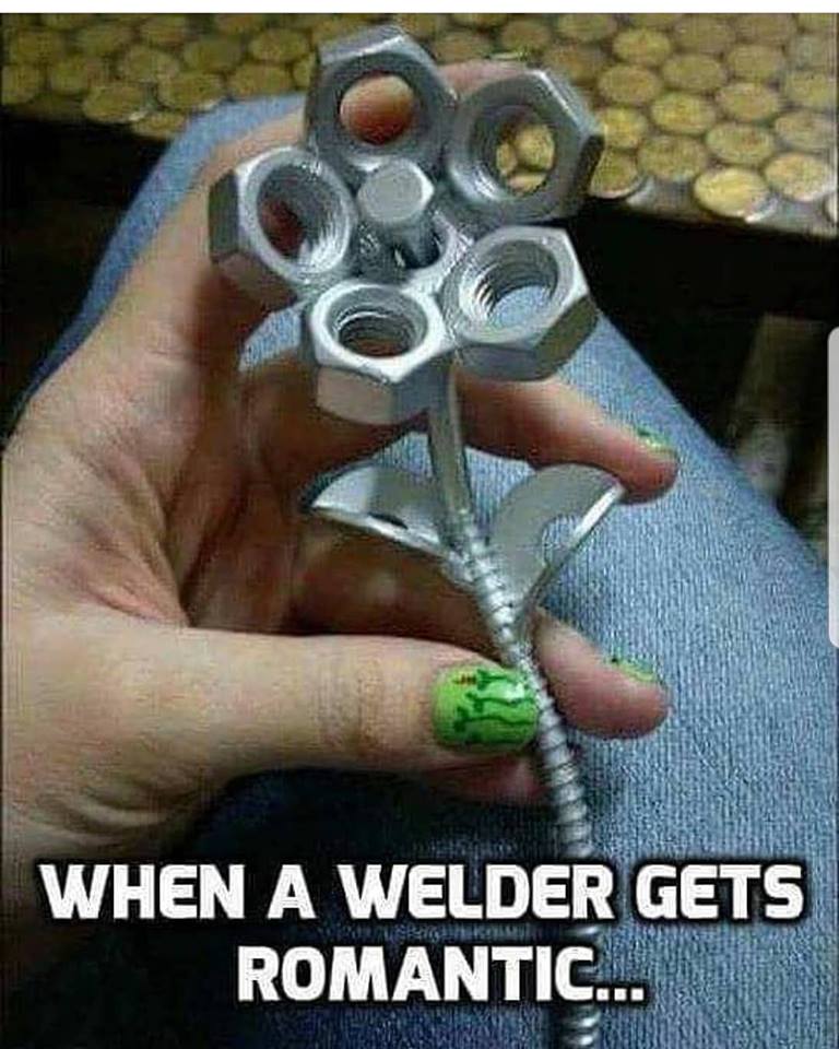Obrázek when a welder gets romantic