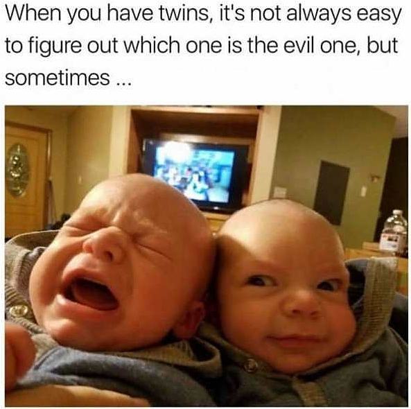 Obrázek when you have twins    