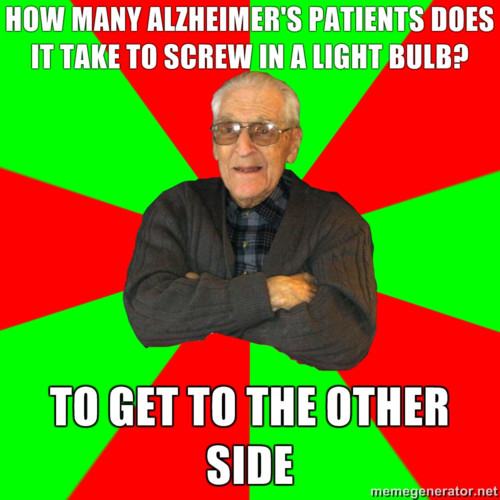 Obrázek why did the alzheimer cross the road