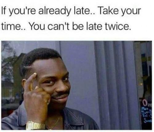 Obrázek why hurry