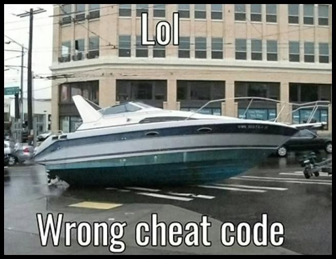 Obrázek wrong cheat code