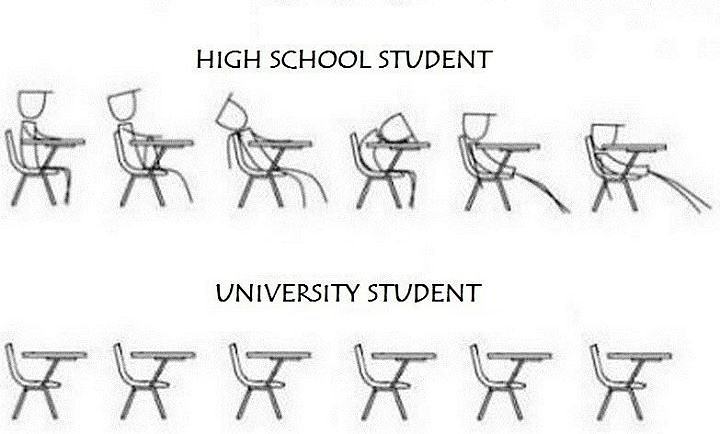 Obrázek xHigh school vs University