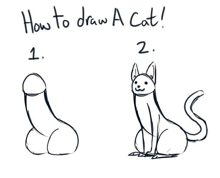 Obrázek xHow to draw a cat