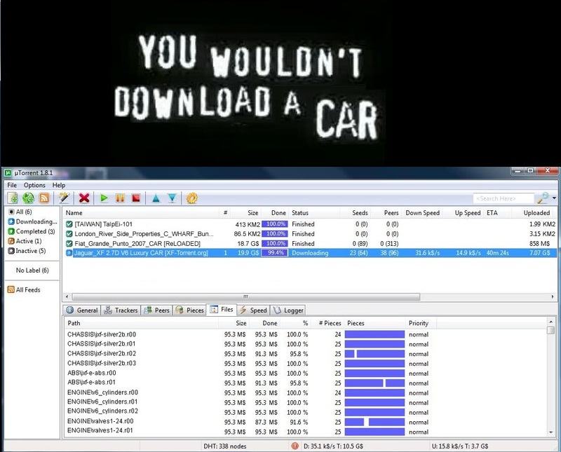 Obrázek you wouldnt download a car
