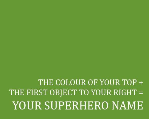 Obrázek your superhero name