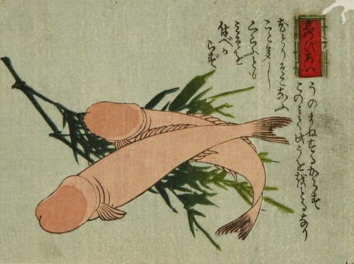 Obrázek z japonske knizky o rybolovu