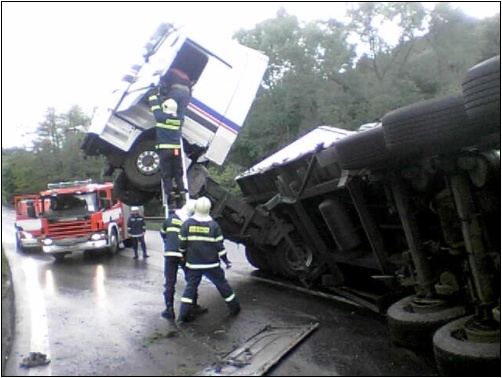 Obrázek za volant po zebriku