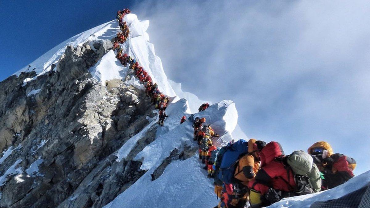 Obrázek zacpa na Everestu
