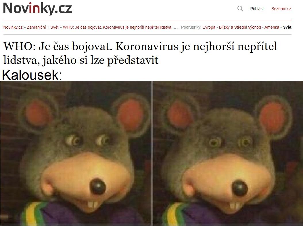 Obrázek zase ten koronavirus