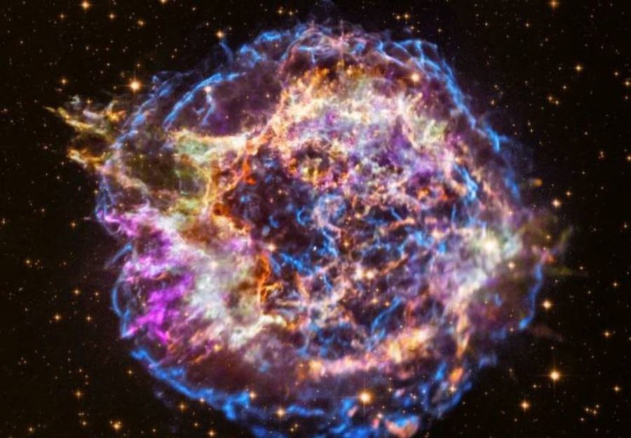 Obrázek zbytek supernovy Cassiopeia A