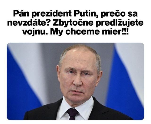 Obrázek zbytocne predlzujete vojnu