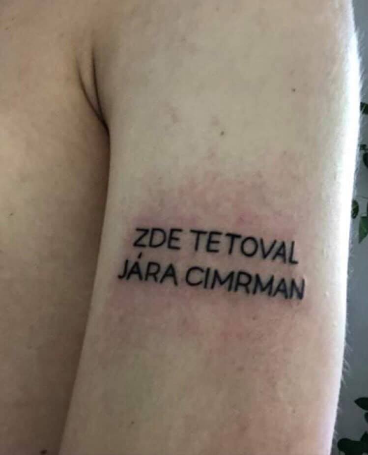 Obrázek zde tetoval cimrman