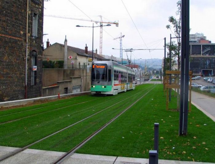 Obrázek zelena tramvaj