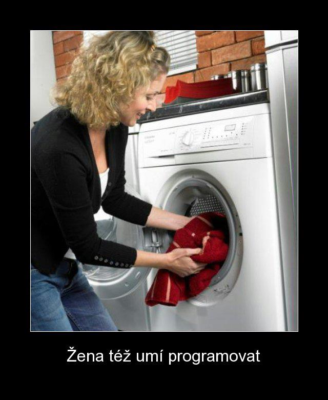 Obrázek zena tez umi programovat