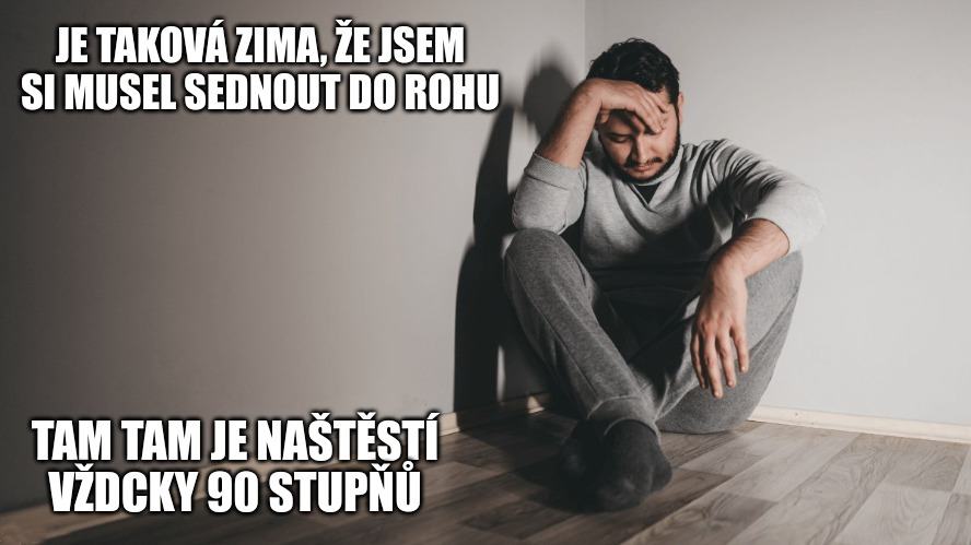 Obrázek zima v rohu