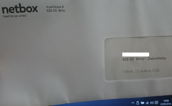 Obrázek zitra podate vcera dodame netbox reklama