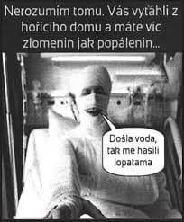 Obrázek zlomeniny popaleniny