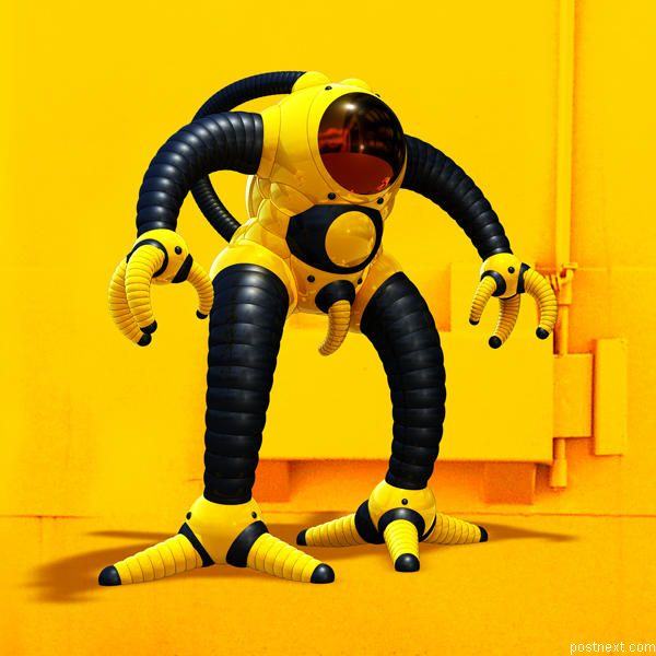 Obrázek zlutej robot
