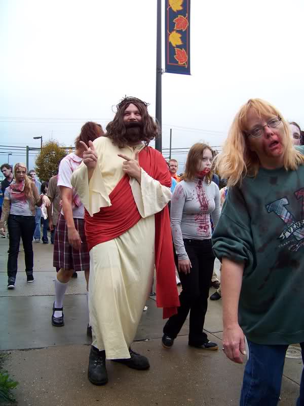 Obrázek zombie walk jesus