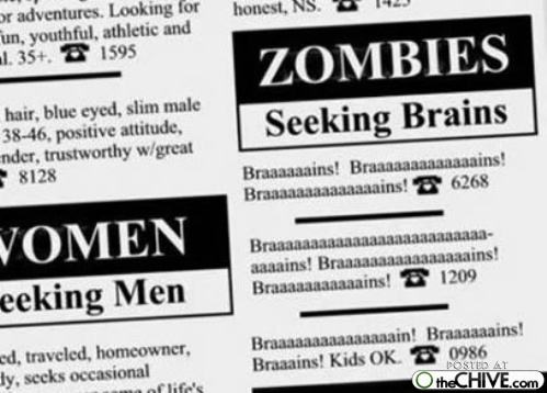 Obrázek zombies seeking braaaaaaaains