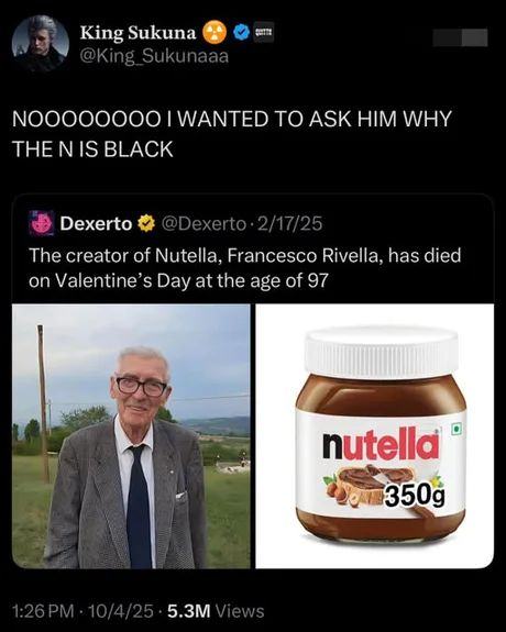 Obrázek Budeme mit misto dne svateho Valentyna den svateho Nutelliera otaznik