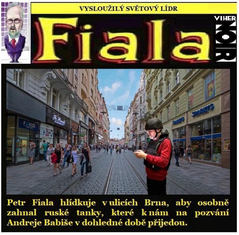 Obrázek Fiala a jeho ruske tanky v Brne
