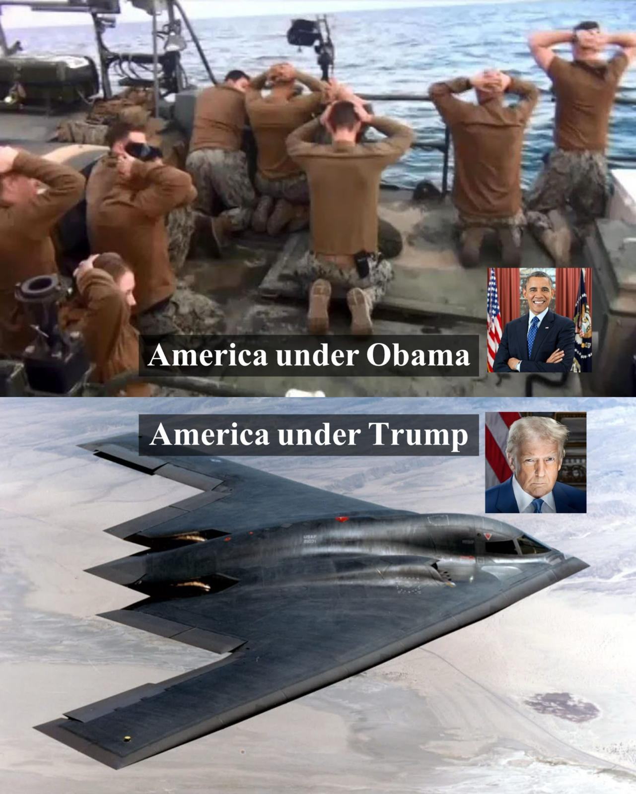 Obrázek Obama VS Trump
