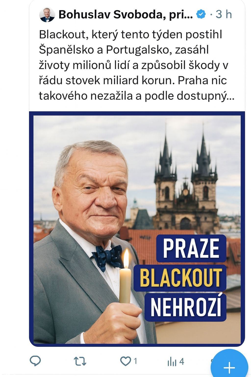 Obrázek Praze blackout nehrozi fixed
