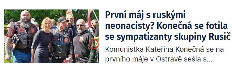 Obrázek Rusic jedna z mnoha nazi skupin podporujici Putina