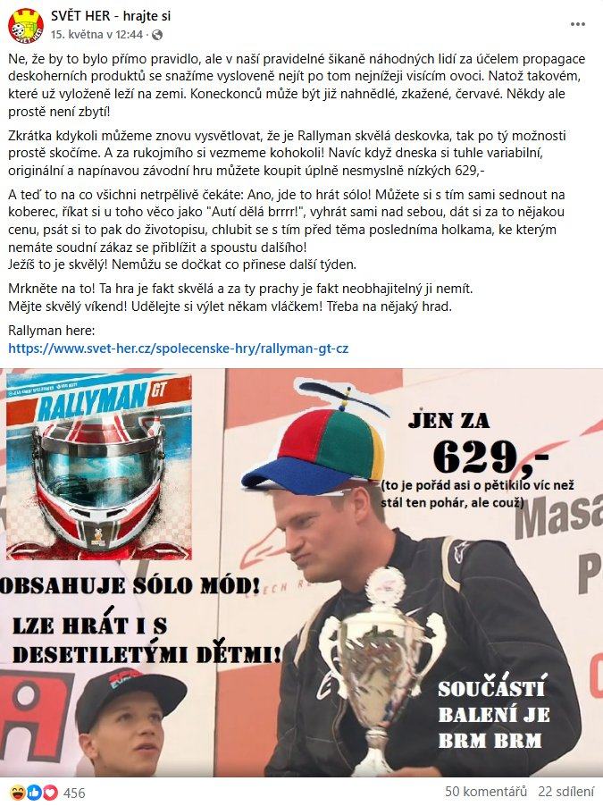 Obrázek Svet her brm brm