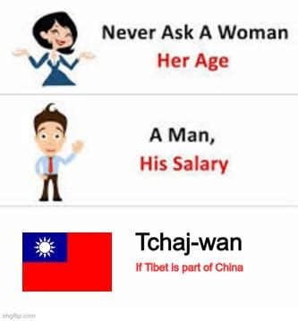 Obrázek never ask the Republic of China
