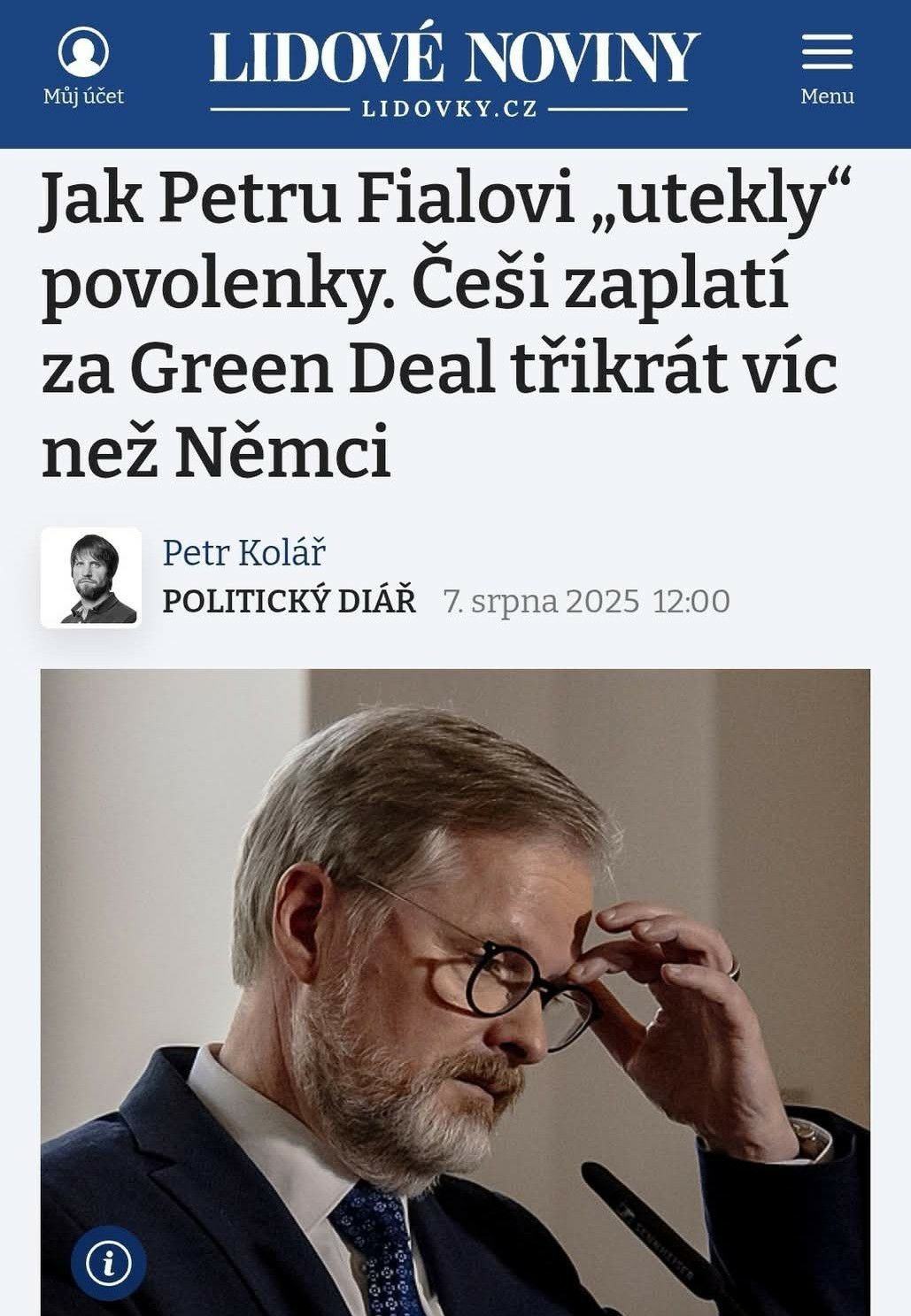 Obrázek Cesi jsou bohati si utrahnou opasky sklopi hbet a zacnou vice makat