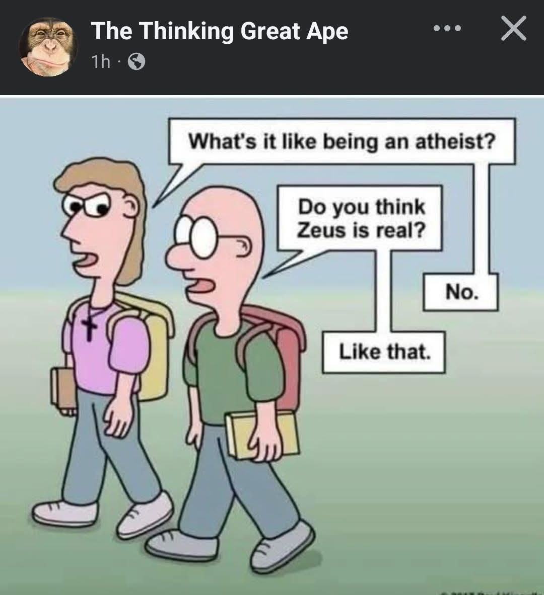 Obrázek being atheist