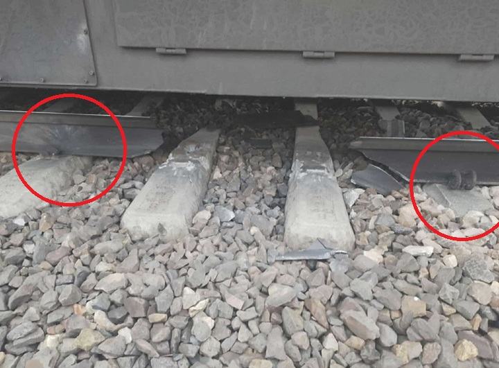 Obrázek detail vybuchu na polske zeleznici