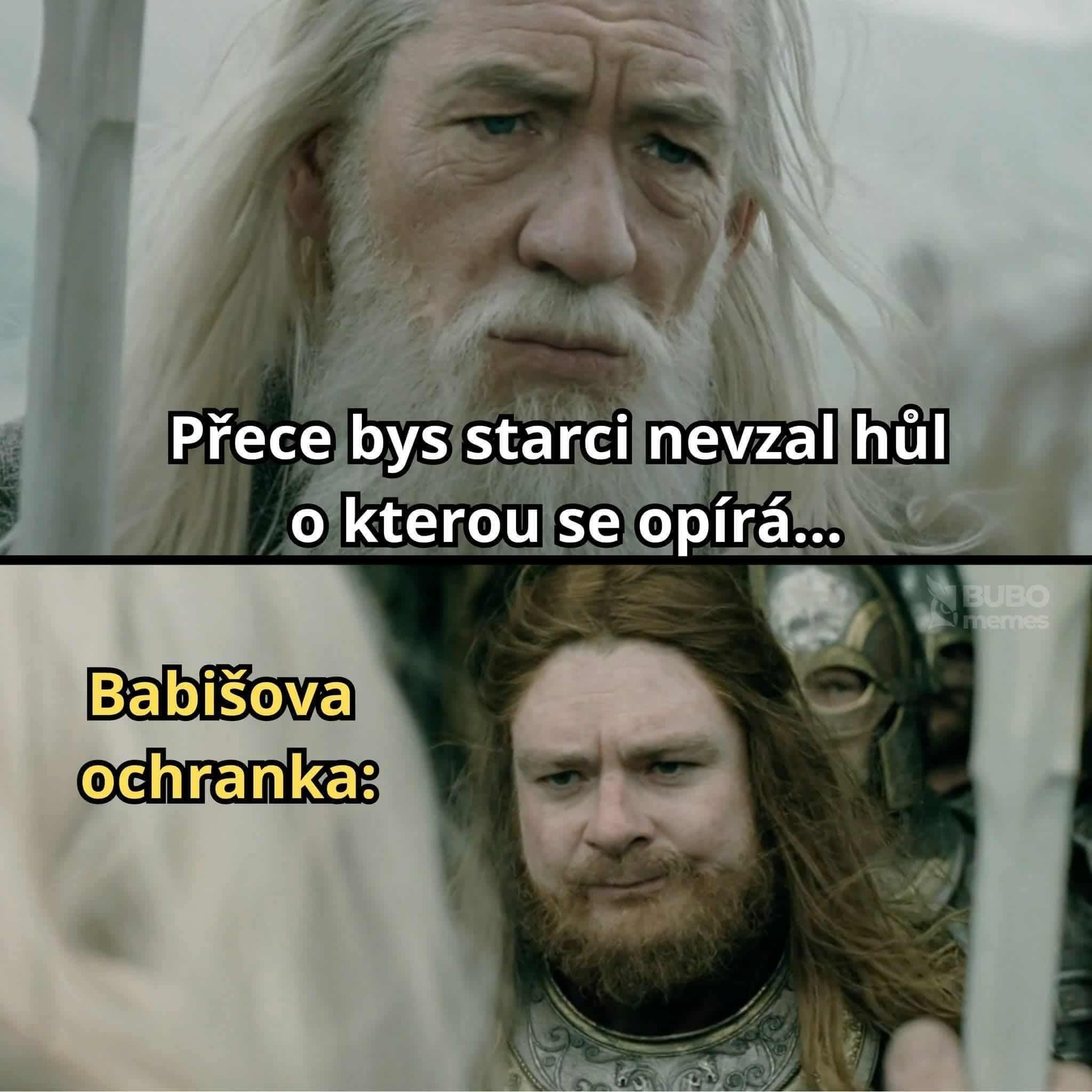Obrázek gandalf vs Babis