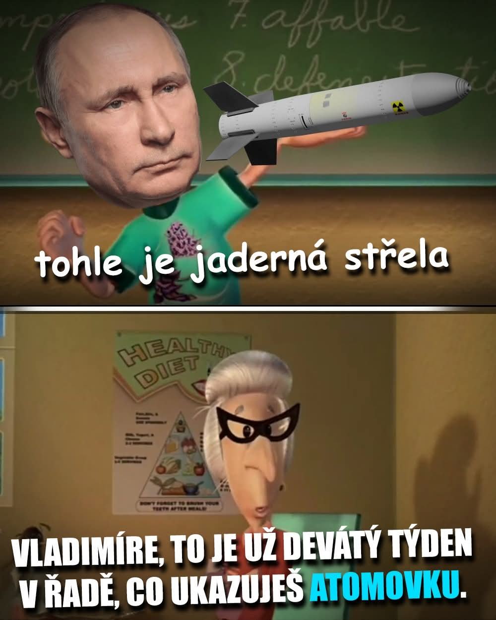 Obrázek jaderna strela prezentace